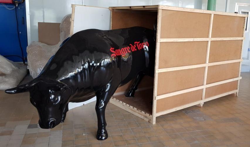 Life-Size Bull Sculpture – Odyssey Collection (Single Color Fiberglass Figure) by Luxury Group International