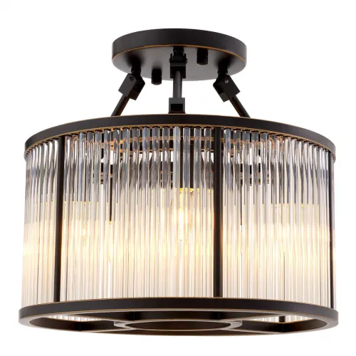 Royal Ceiling Lamp – Bronze Highlight Finish with Vintage Glass