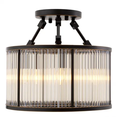 Royal Ceiling Lamp – Bronze Highlight Finish with Vintage Glass by Luxury Group International