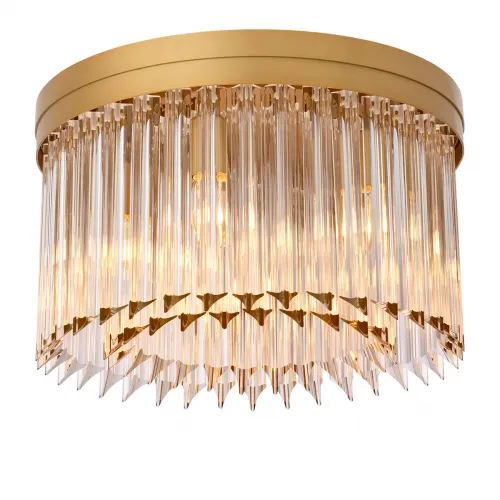 Imperial Ceiling Lamp – Antique Brass & Clear Glass