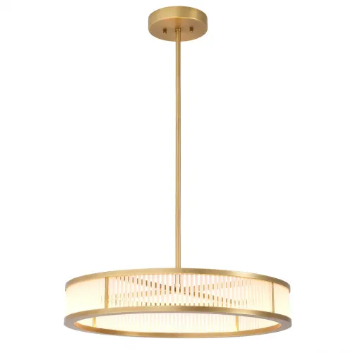 Royale Ceiling Lamp – Antique Brass Finish with Frosted Glass Rods