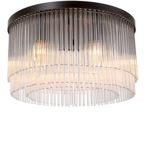 Luxury Art Deco Ceiling Lamp with Layered Glass Design