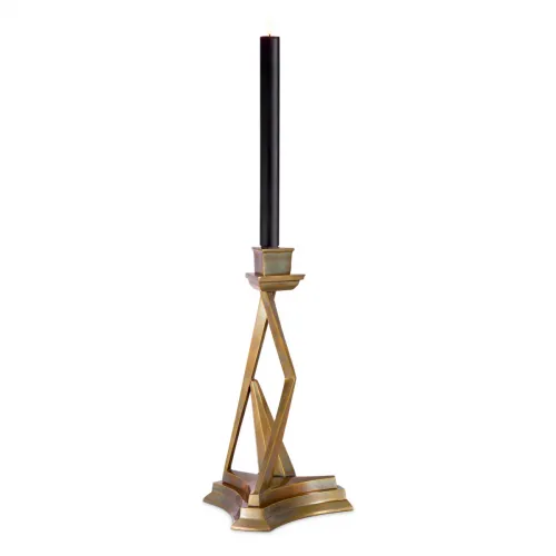 Vintage Brass Candle Stand – Elegant Home Décor