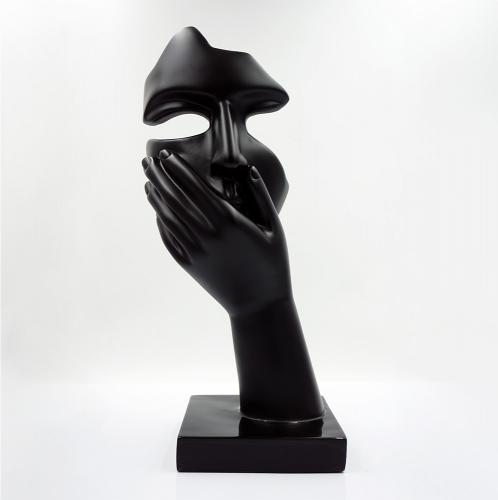 Luxury Small Mask Sculpture on Base – Mask of Impressions by Luxury Group International