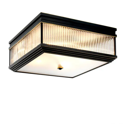 Grand Marlow Ceiling Lamp – Bronze Highlight Finish with Clear & Frosted Glass