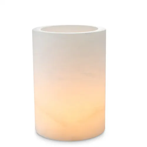 Royal Mercer Hurricane S Candle Holder – Translucent Alabaster Luxury Décor
