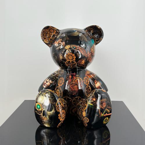 Luxury Sitting Bear Sculpture Collection – Artistic Motif Series (35 cm) by Luxury Group International