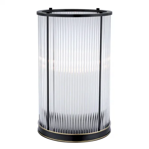Regal Hurricane Lantern – Antique Brass & Clear Glass Design by Luxury Group International