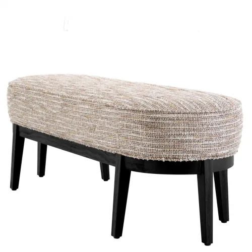 Elegante Designer-Bank - Mademoiselle Beige mit schwarzer Oberfläche von Luxury Group International