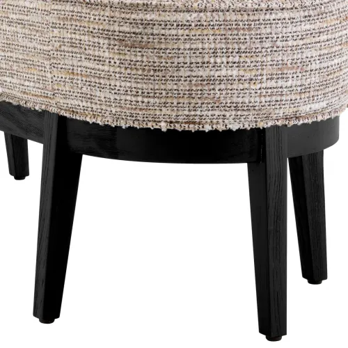 Elegante Designer-Bank - Mademoiselle Beige mit schwarzer Oberfläche von Luxury Group International