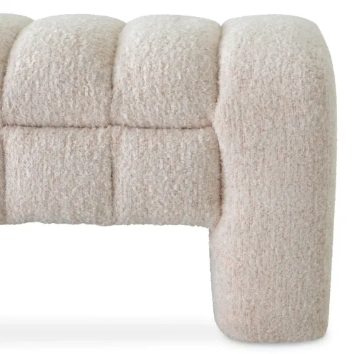 Premium Seating Bench – Skyward Sand Fabric Design by Luxury Group International