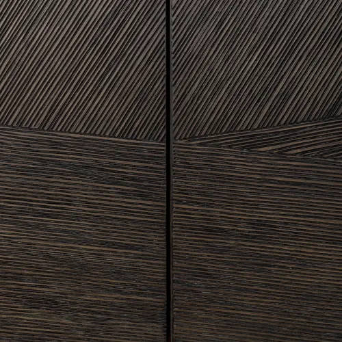 Imperial TV Cabinet – Mocha Oak Veneer with Bronze Accents by Luxury Group International