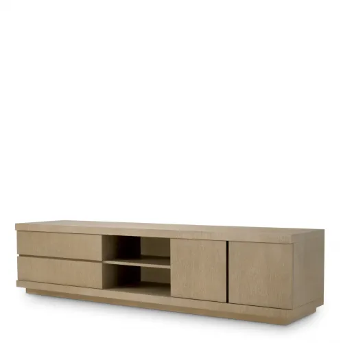 Modern TV Cabinet – Washed Oak Veneer in Contemporary Luxury Finish