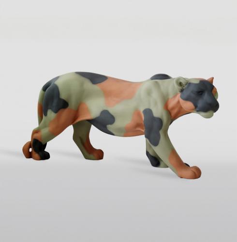 Elite Panther Sculpture – Life-Size Matte Moro Artistic Masterpiece by Luxury Group International