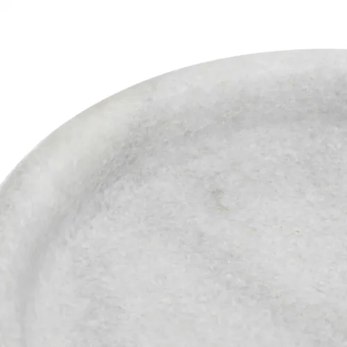 Ciotola in Marmo Squisita – Eleganza in Pietra Bianca con Design a Catena Scolpita di Luxury Group International