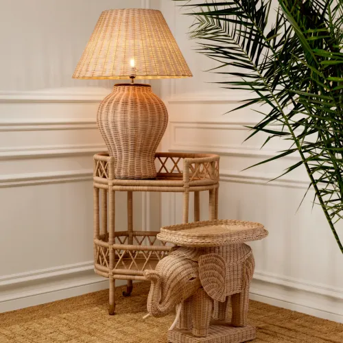 Royal Rattan Bar Trolley - Handgefertigtes Design von Luxury Group International