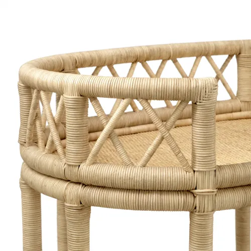 Royal Rattan Bar Trolley - Handgefertigtes Design von Luxury Group International