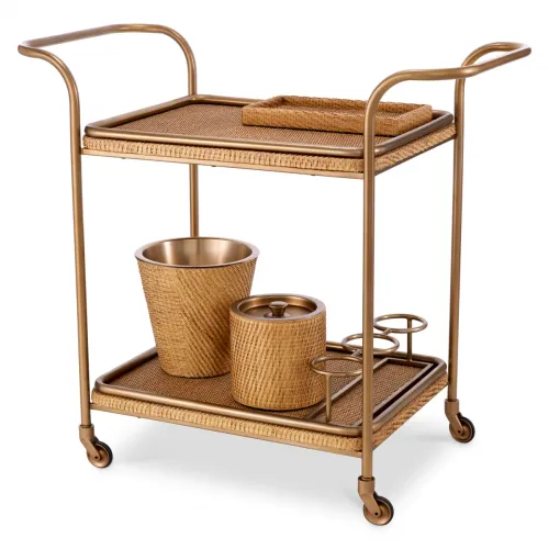 Exclusive Drinks Trolley Brass Frame