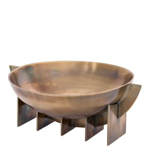 Luxus Vintage Messing &amp; Gold Finish Dekorative Schale von Luxury Group International