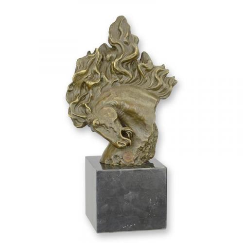 Luxury Bronze Sculpture Horsehead by Luxury Group International