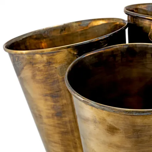Luxus Weinkühler mit Vintage-Messing-Finish von Luxury Group International