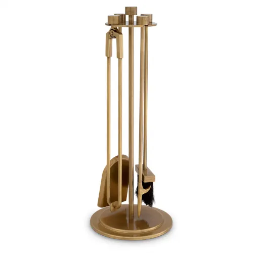 Luxus Vintage Messing Feuer Werkzeug Set von Luxury Group International