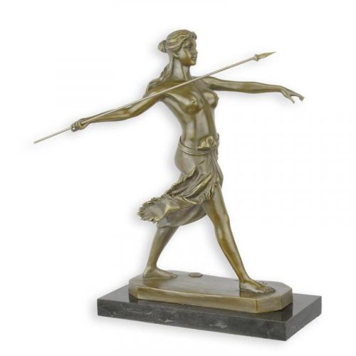Luxury Bronze Amazon Warrior Sculpture 29 cm by Luxury Group International