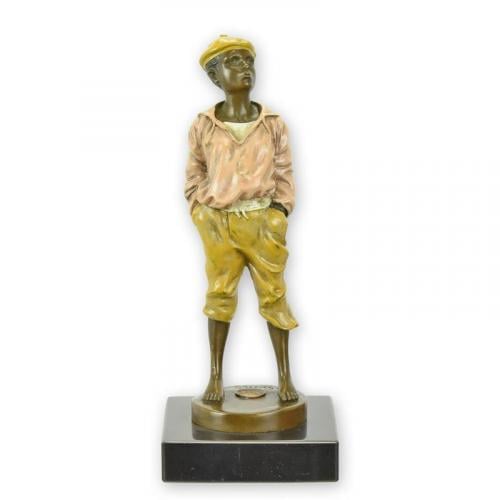 Luxury Bronze Whistler Sculpture - 20 cm