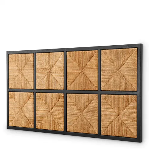 Luxury Black Finish Headboard