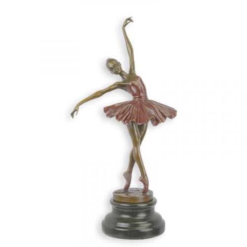 Luxury Bronze Ballerina Sculpture - 33 cm by Luxury Group International