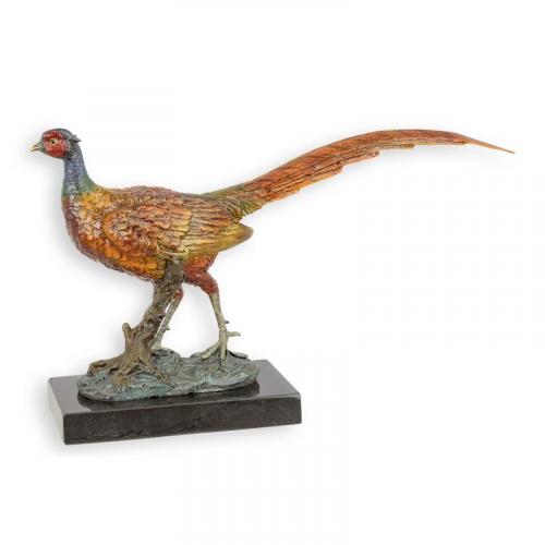 Luxury Bronze Pheasant Sculpture – 18 CM by Luxury Group International