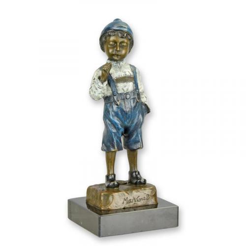 Luxury Bronze Smoker Sculpture