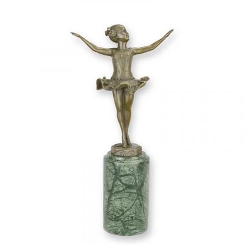 Luxury Bronze Ballerina Sculpture – 31 CM