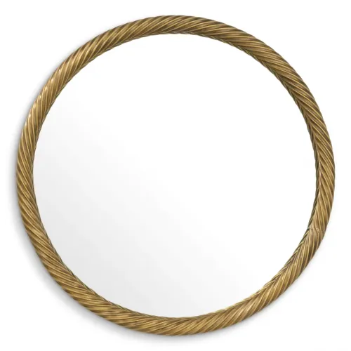 Luxury Vintage Brass Finish Mirror