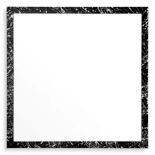 Luxury Square Shaped Wooden Frame Mirror by Luxury Group International