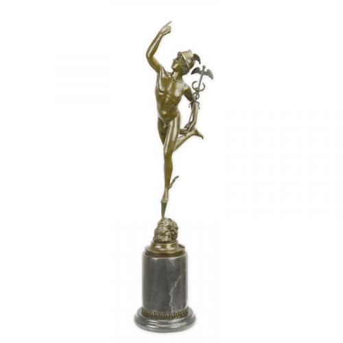 Luxury Bronze Mercury Sculpture – 68 CM