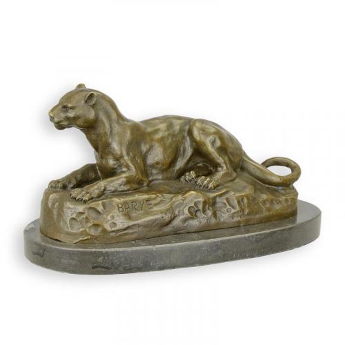 Luxury Bronze Reclining Lioness Sculpture