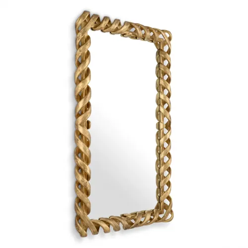 Luxury Antique Finish Rectangular Mirror by Luxury Group International