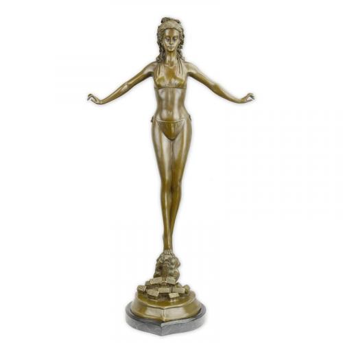 Luxury Bronze Woman in Bikini Sculpture – 70 CM by Luxury Group International