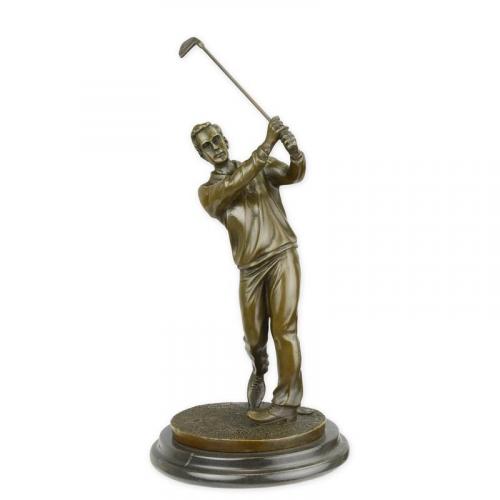 Luxury Bronze Golfer Sculpture – 32 CM by Luxury Group International