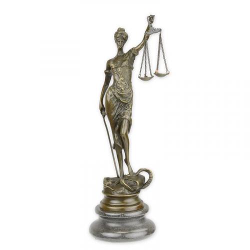 Luxury Bronze Lady Justice Sculpture – 24 CM by Luxury Group International