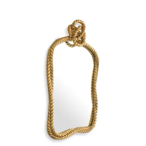 Luxury Antique Gold Finish Rectangular Mirror by Luxury Group International