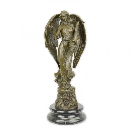 Luxury Bronze Lady Fortune Sculpture by Luxury Group International