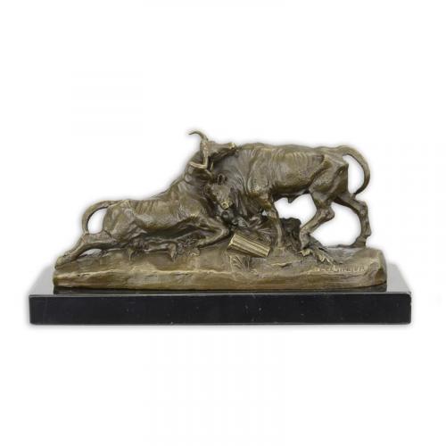 Luxury Bronze Fighting Bulls Sculpture by Luxury Group International
