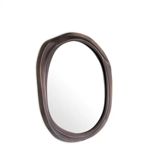 Luxury Bronze Finish Oval Mirror by Luxury Group International