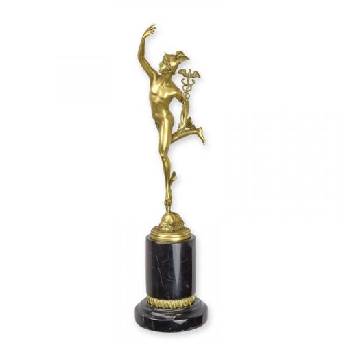 Luxury Bronze Mercury Sculpture – 49 CM by Luxury Group International