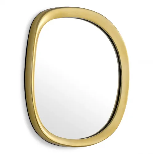 Luxury Gold Finish Oval Mirror by Luxury Group International