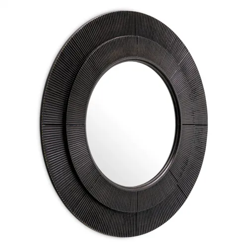 Luxury Bronze Finish Round Mirror by Luxury Group International