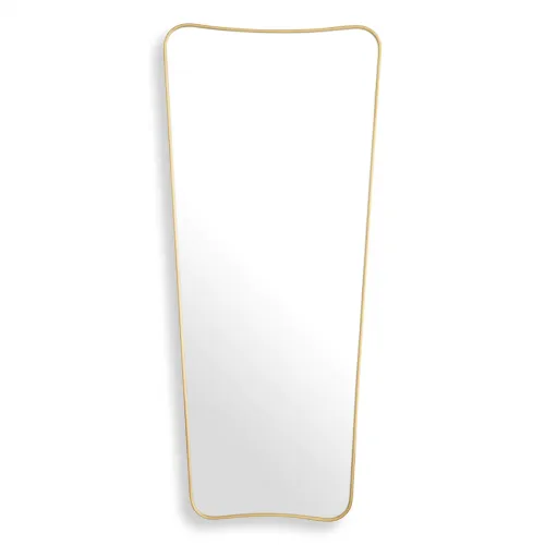 Luxury Brushed Brass Finish Illuminated Mirror by Luxury Group International