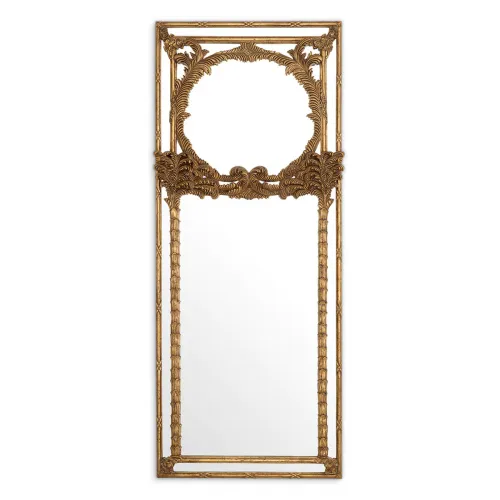 Luxury Antique Gold Leaf Royal Mirror by Luxury Group International